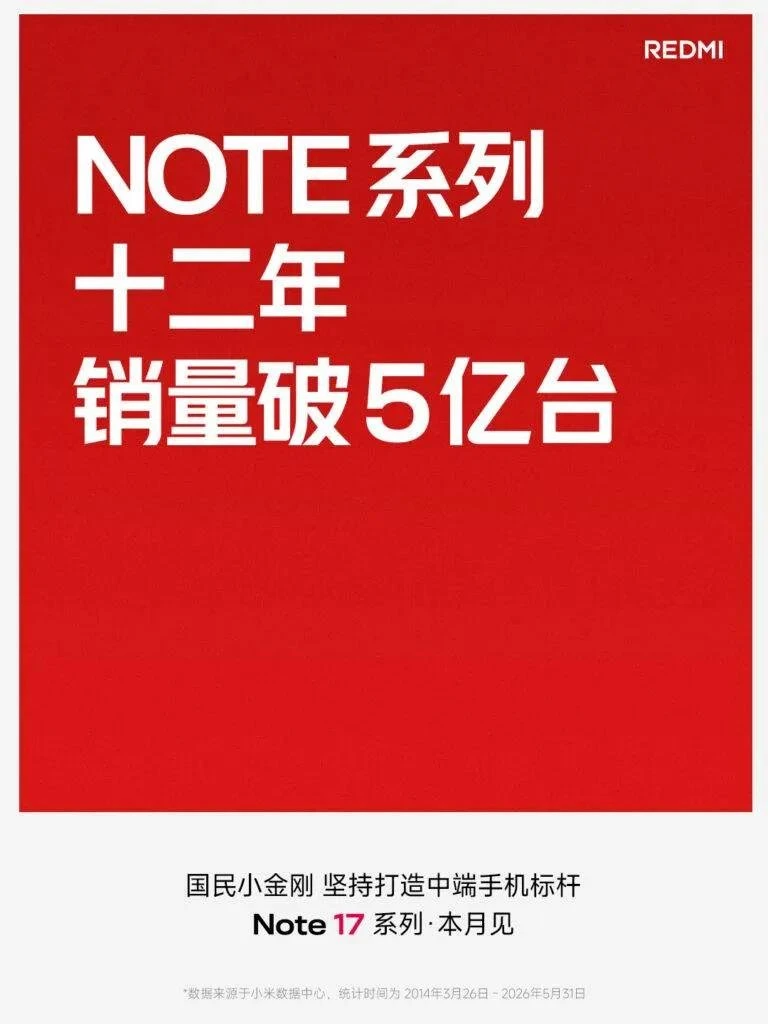 Redmi Note 17, Redmi Note 17 Pro, Redmi Note 17 Pro Max