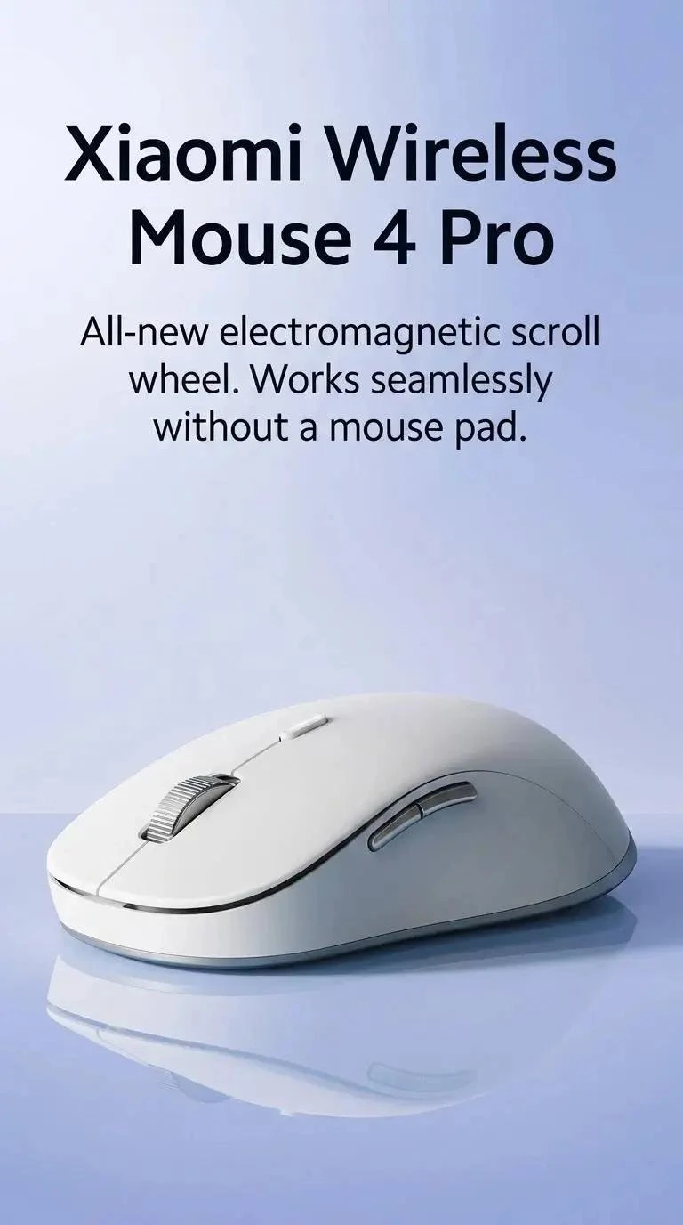 Xiaomi Wireless Mouse 4 Pro, Xiaomi миша, бездротова миша Xiaomi, миша для скла